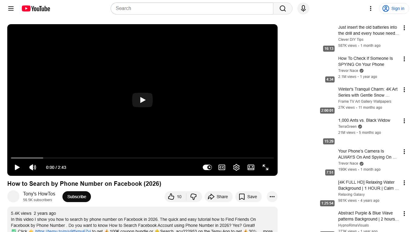 How to Search by Phone Number on Facebook (2026) - YouTube